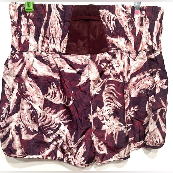 Free People Movement The Way Home Shorts Burgundy Pink Large Athletic, NWoT - Picture 5 of 12